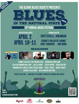 Blues In The Natural State Returns To Fayetteville April 10-11, 2015 ...