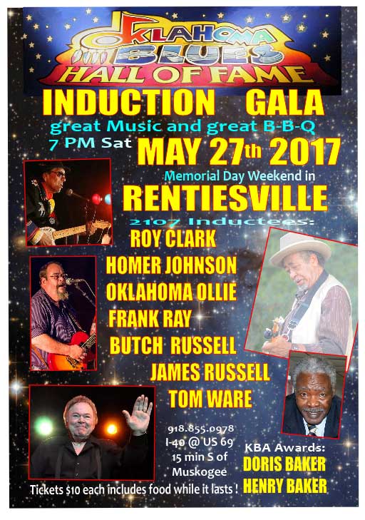 Celebration of Oklahoma’s Blues Tradition May 27th in Rentiesville