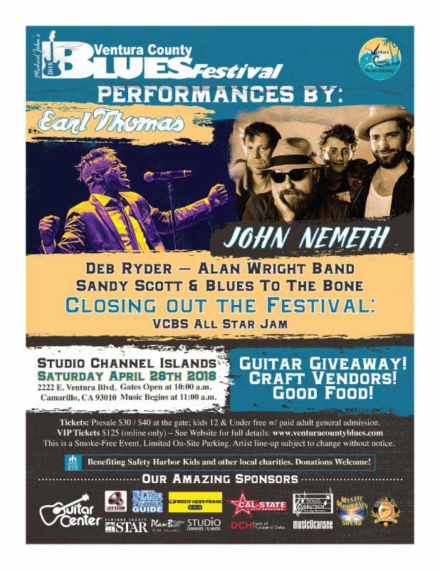 13th Annual Ventura County Blues Festival Coming April 28 - Blues ...