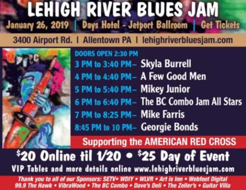 Read more about the article Lehigh River Blues Jam January 26 in Allentown