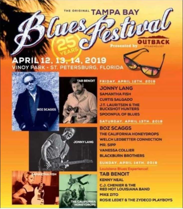 Tampa Bay Blues Festival April 1214 Blues Festival Guide Magazine