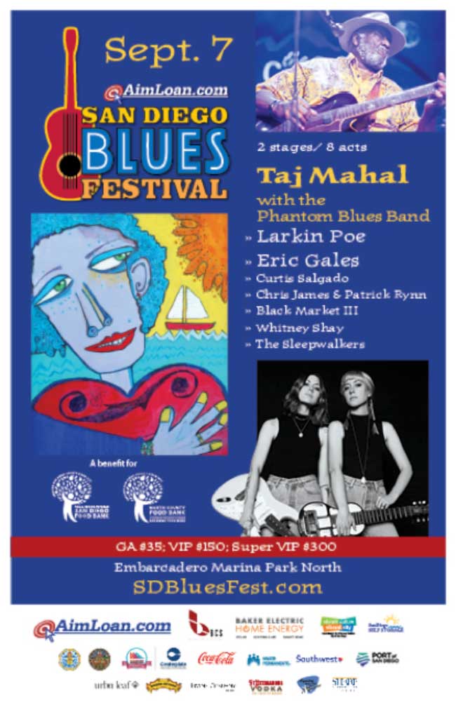 Taj Mahal headlines San Diego Blues Festival Blues Festival Guide
