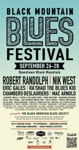 Read more about the article BLACK MOUNTAIN Blues Festival on September 26-28, 2025 in Black Mountain, North Carolina Celebrates Music, Community, and Resilience