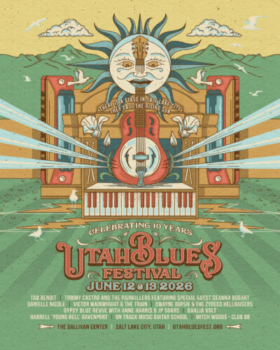 Read more about the article 10th Annual Utah Blues Festival Harrell ‘Young Rell’ Davenport, Danielle Nicole, Victor Wainwright & The Train, and more