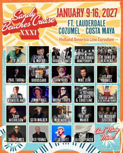 Read more about the article The Sandy Beaches Cruise Returns In 2027 w/ Initial Lineup – Book Your Cabin Before It Sells Out