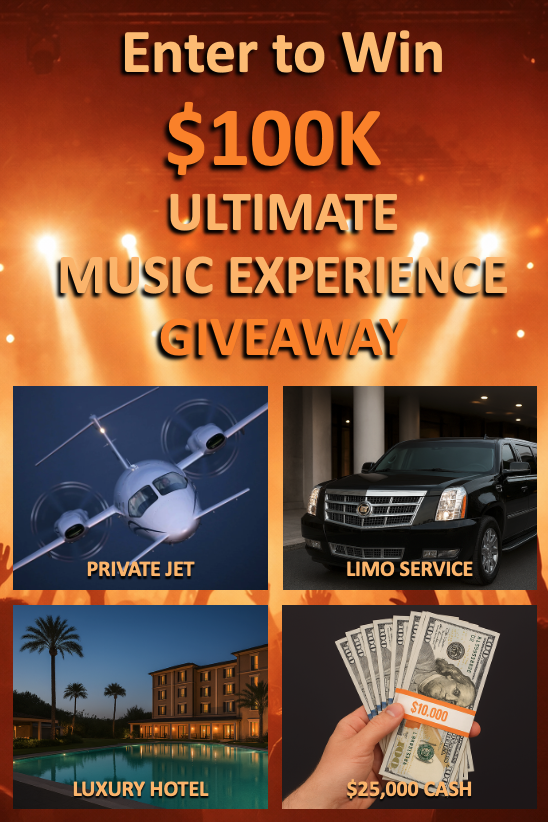 You are currently viewing $100,000 Ultimate Music Experience Giveaway – Enter Here for your chance at a first-class adventure