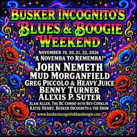 You are currently viewing Busker Incognito’s Blues & Boogie Weekend November 19-22 in Reading PA presented by the Berks County Rock & Roll Hall of Fame
